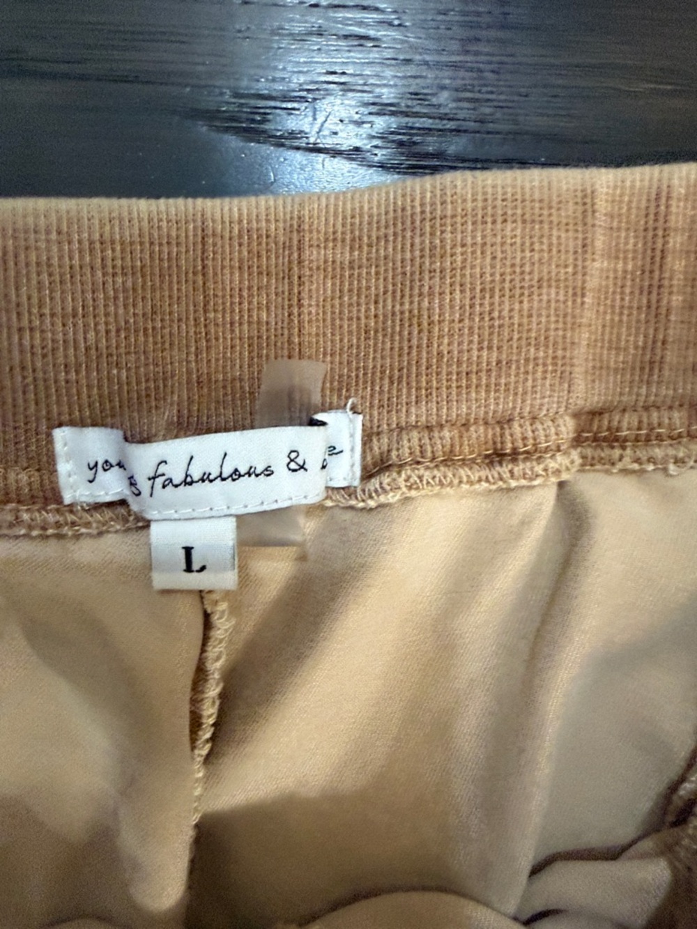 Women's Tan Cargo Jogger Pants - Cropped Ankle Style - Picture 4 of 8